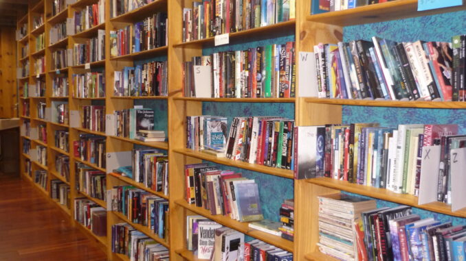 Wall of sales books