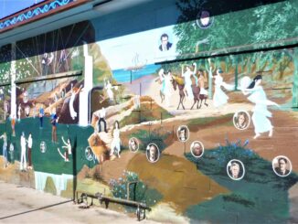 Chandler wall mural restored