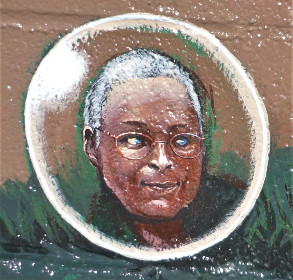 Mural portrait of Alice Walker