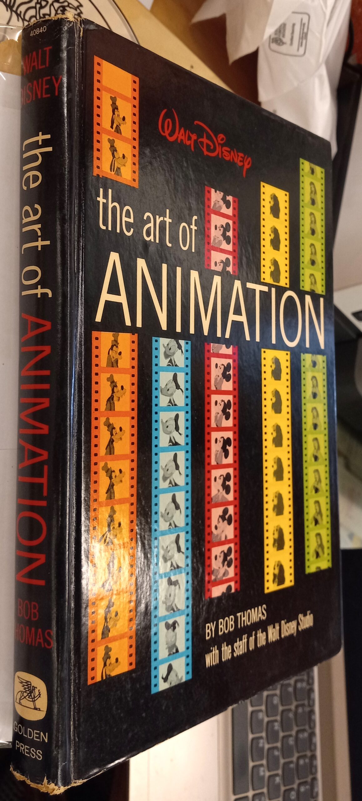 The Art of Animation binding spine and front board