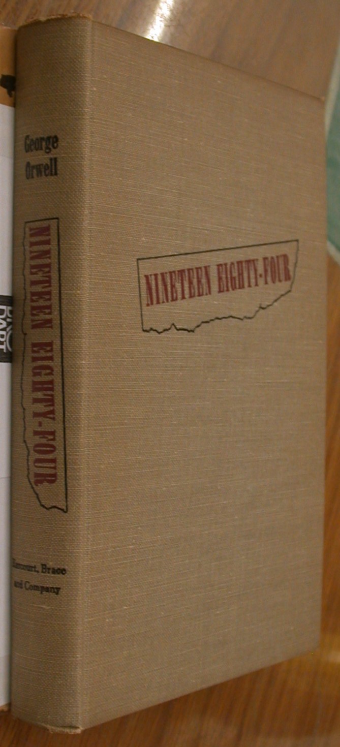 Nineteen Eighty-Four front board and spine