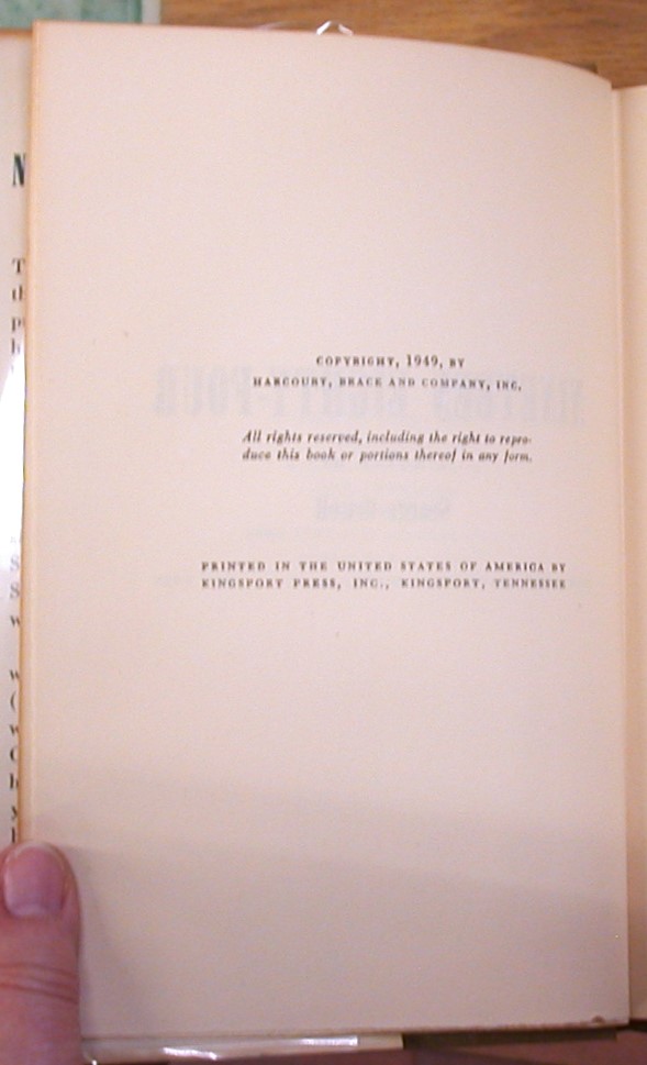 Nineteen Eighty-Four copyright page