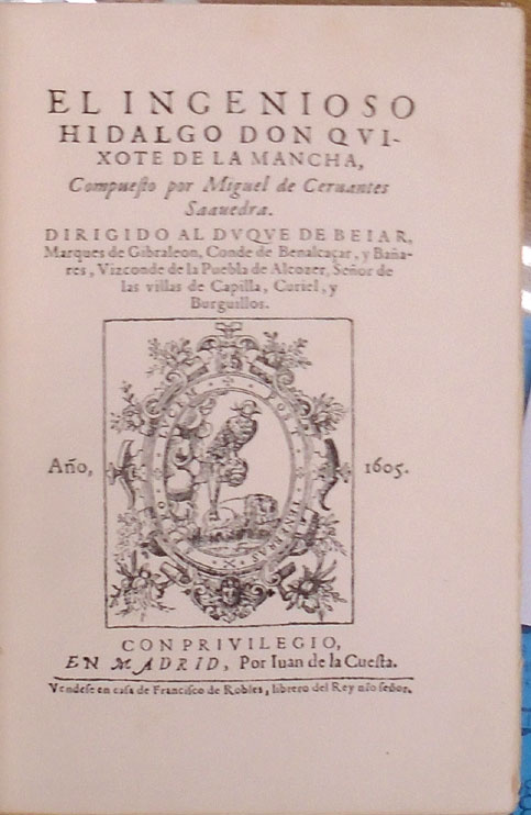 Don Quixote title page