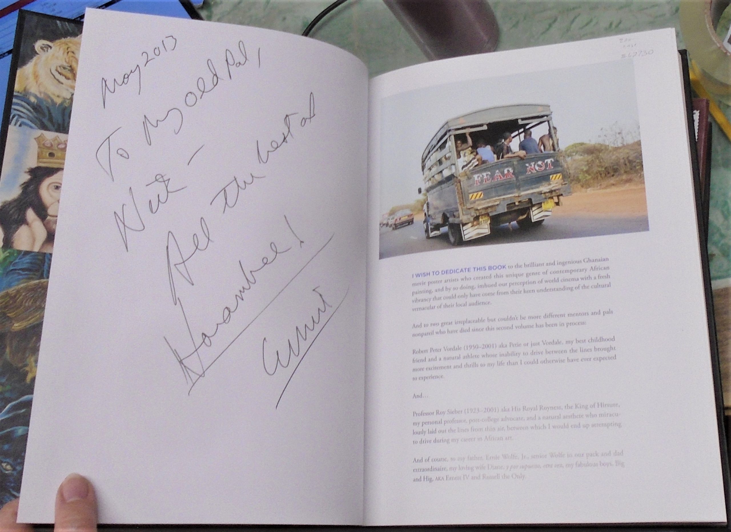 Ghana Posters signed page