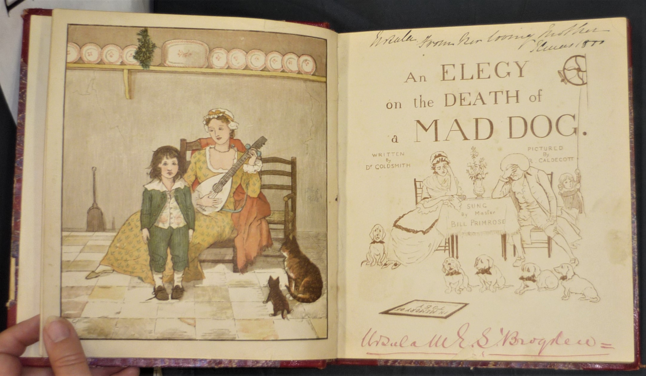 R Caldecott collection first title page and frontispiece