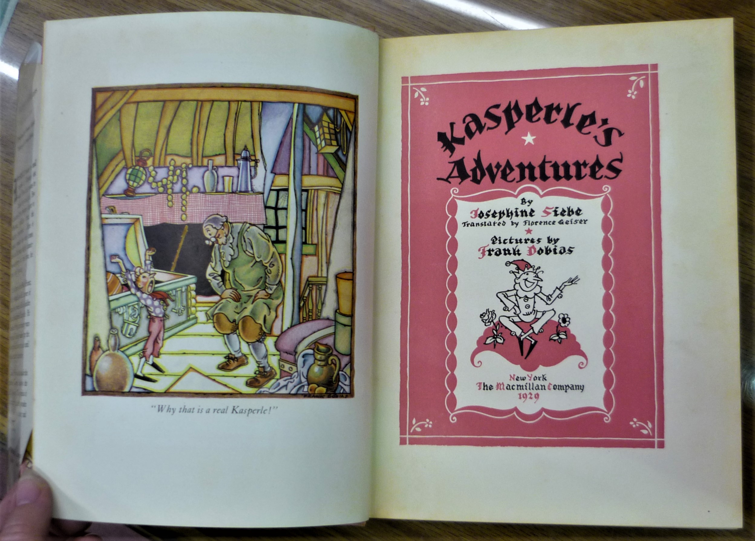 Kasperle's Adventures title page and frontispiece