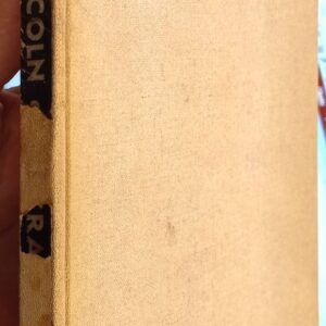 Abraham Lincoln Biography in Woodcuts binding spine and front board