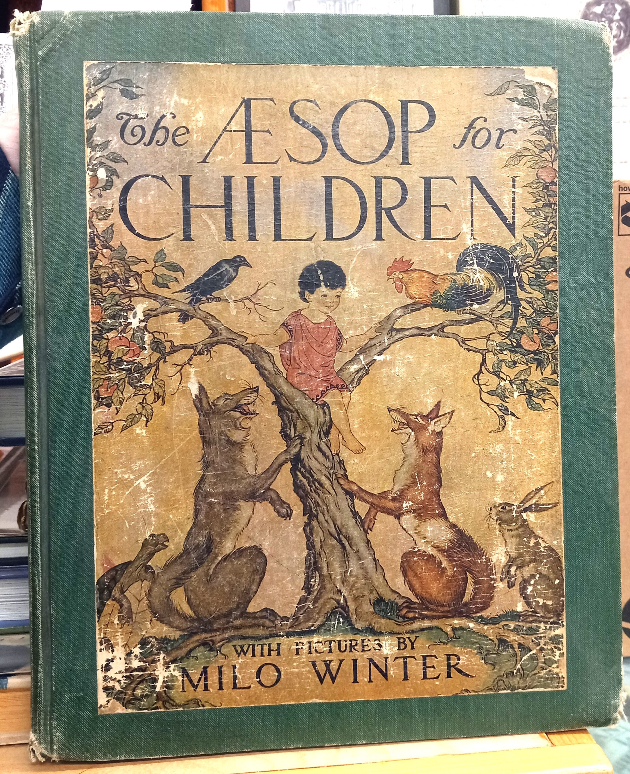The Aesop for Children half-title page with sketch