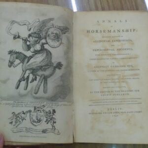 Annals of Horsemanship title page and frontispiece