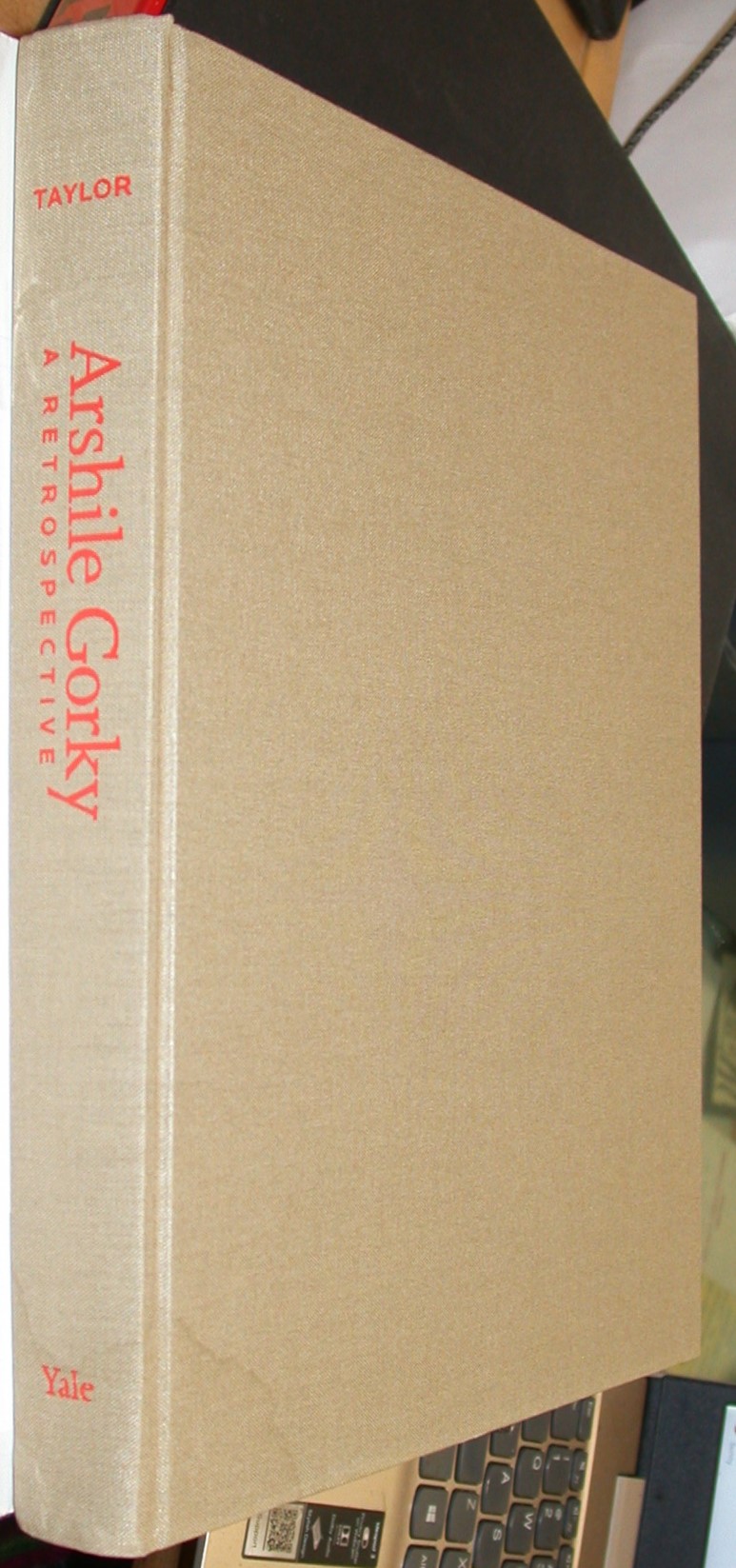 Arshile Gorky binding spine and front board