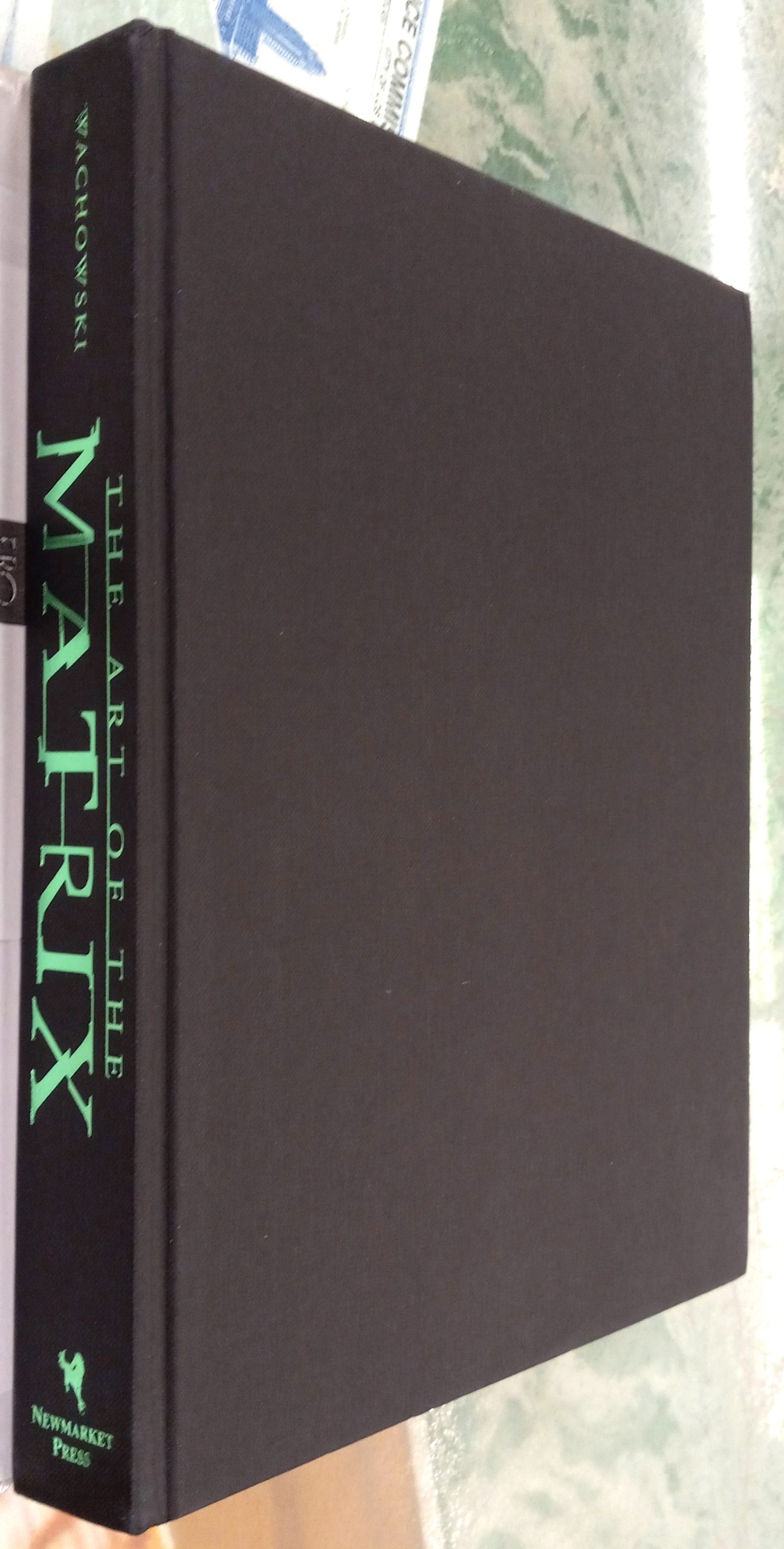 The Art of the Matrix binding spine and front board