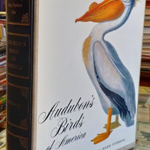 Audubon's Birds of America side of slipcase with spine of book visible inside