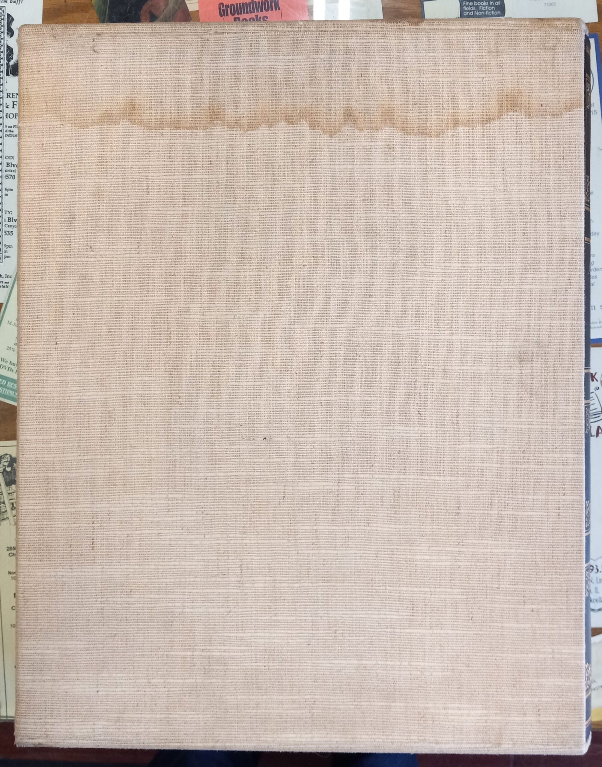 Audubon's Birds of America stained back side of slipcase