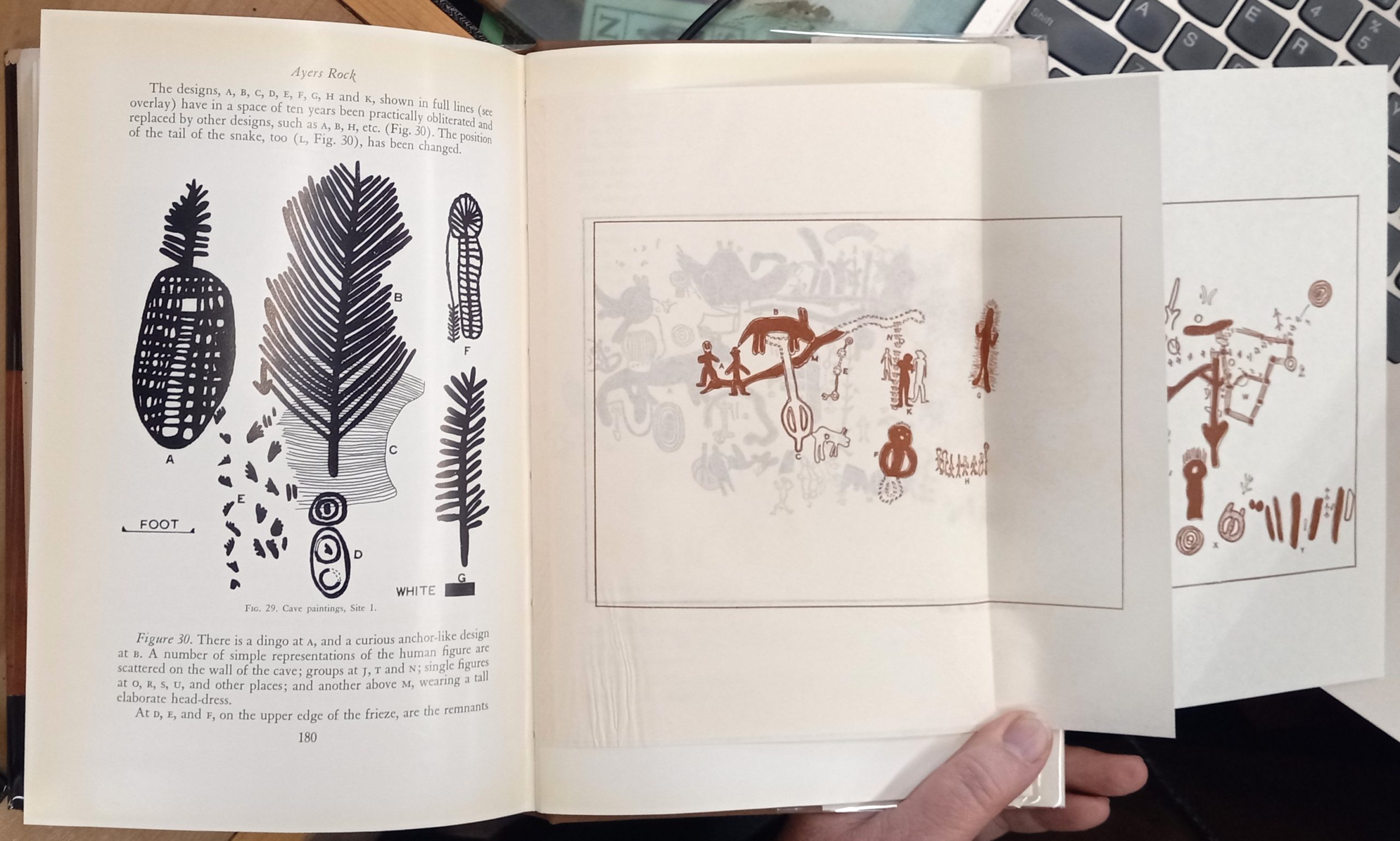 Ayers Rock page and fold-out illustration