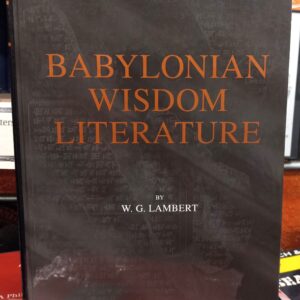 Babylonian Wisdom Literature front cover