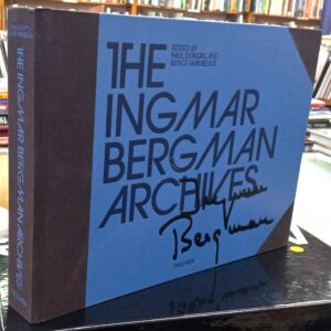 The Ingmar Bergman Archives binding spine and front board