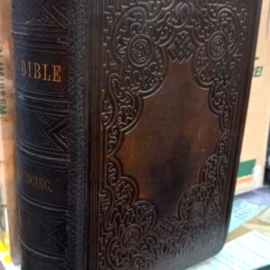 Holy Bible spine and front board
