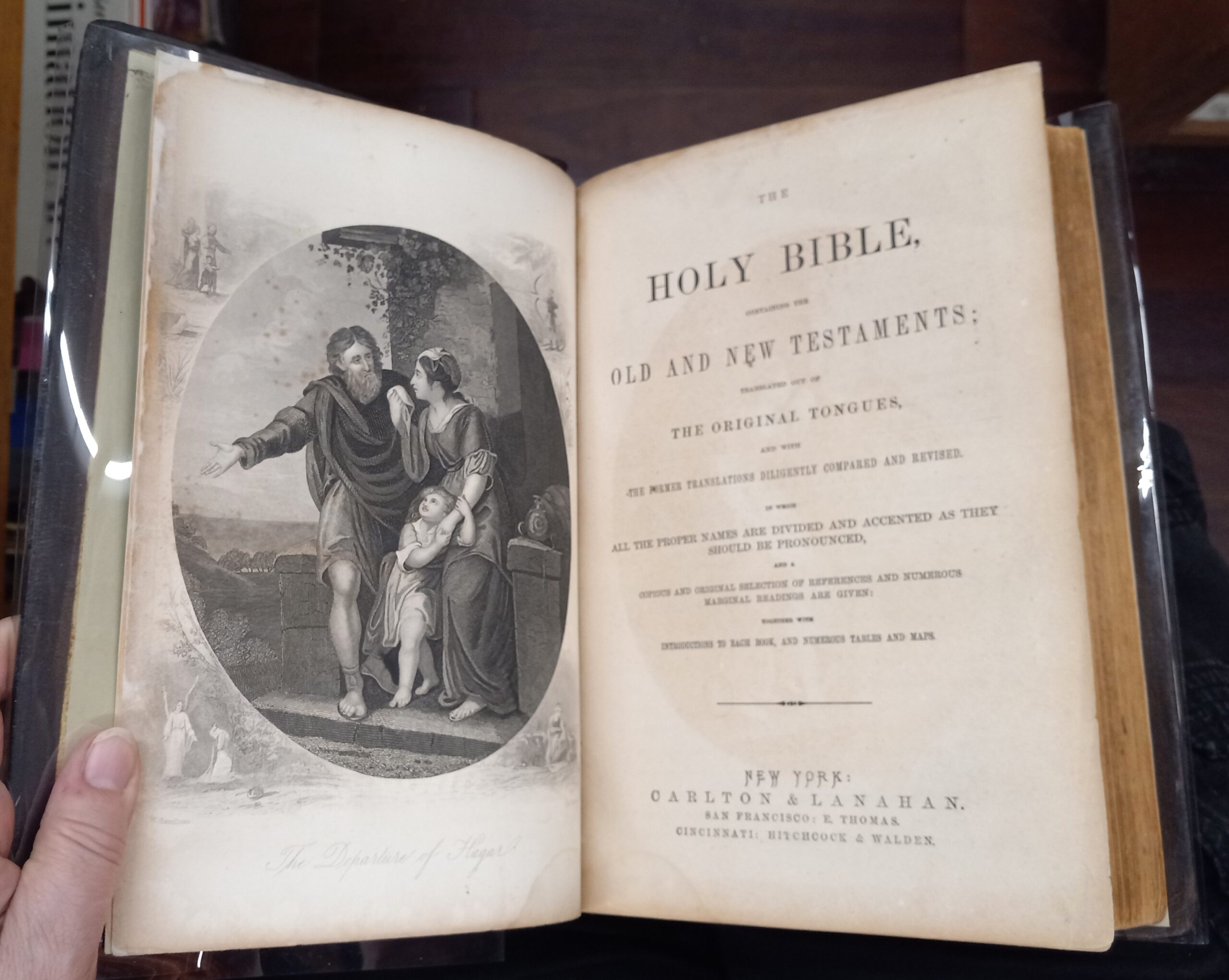 Holy Bible title page and frontispiece