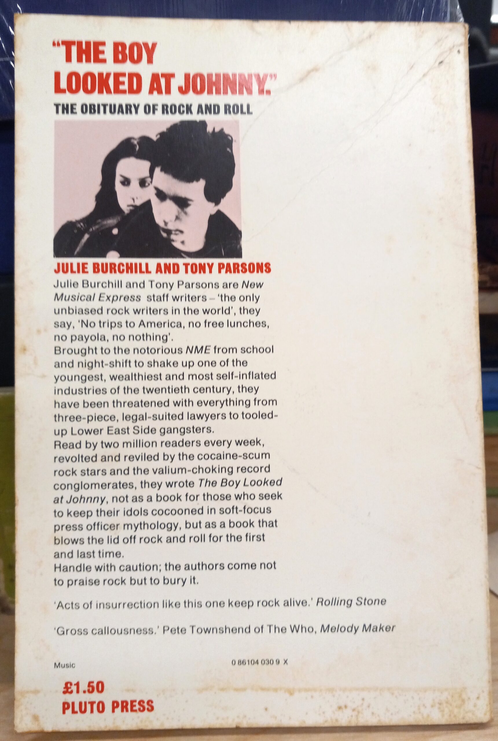The Boy Looked at Johnny rear cover