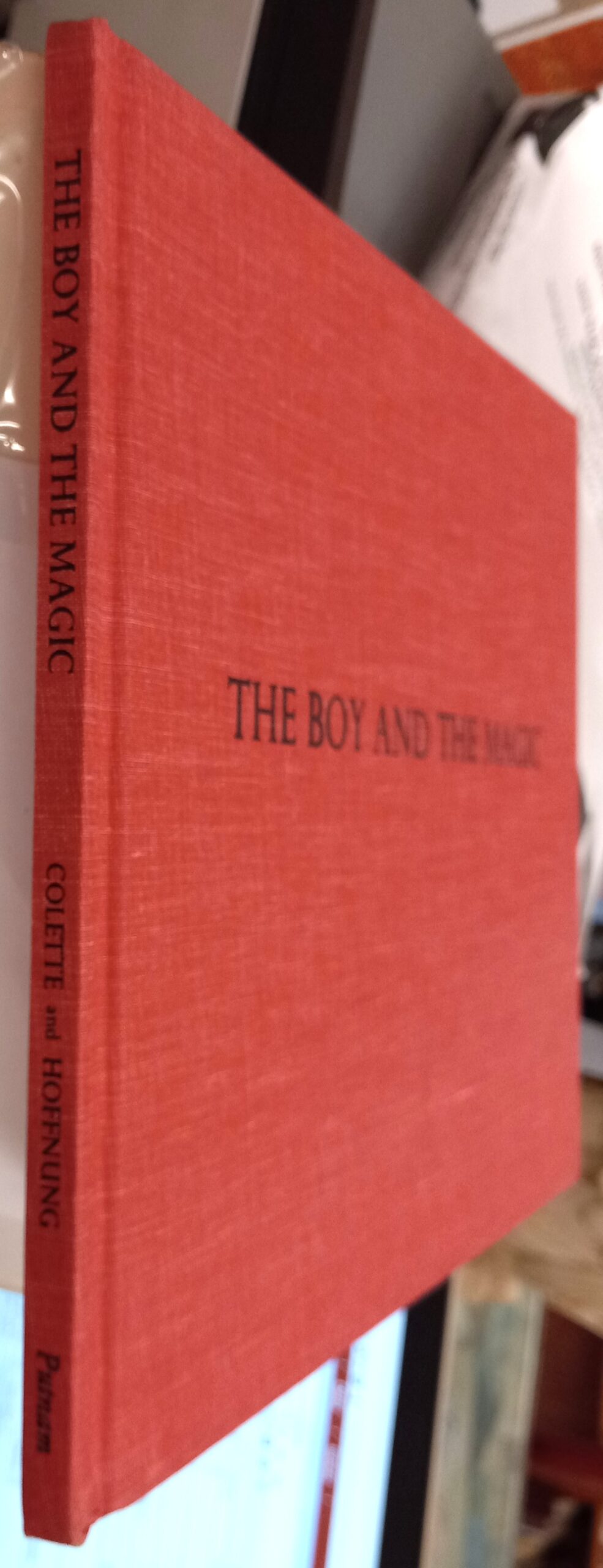 The Boy and the Magic binding spine and front board