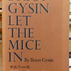 Brion Gysin Let the Mice In front cover