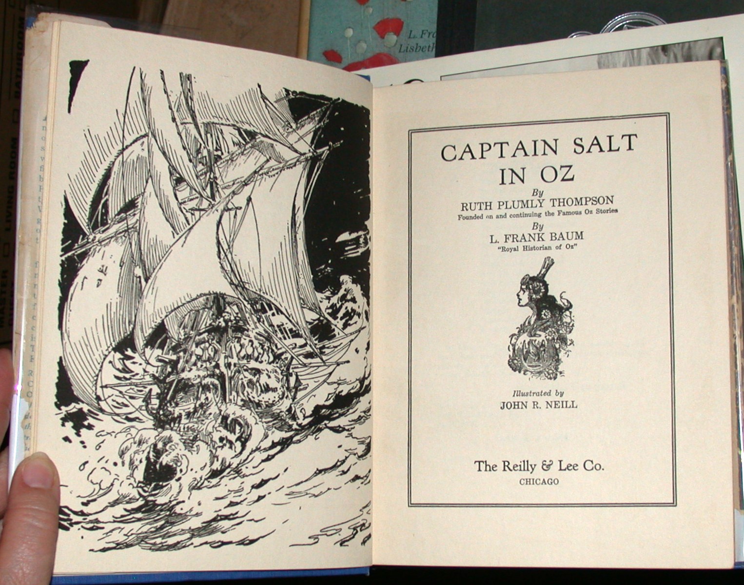 Captain Salt in Oz title page and frontispiece