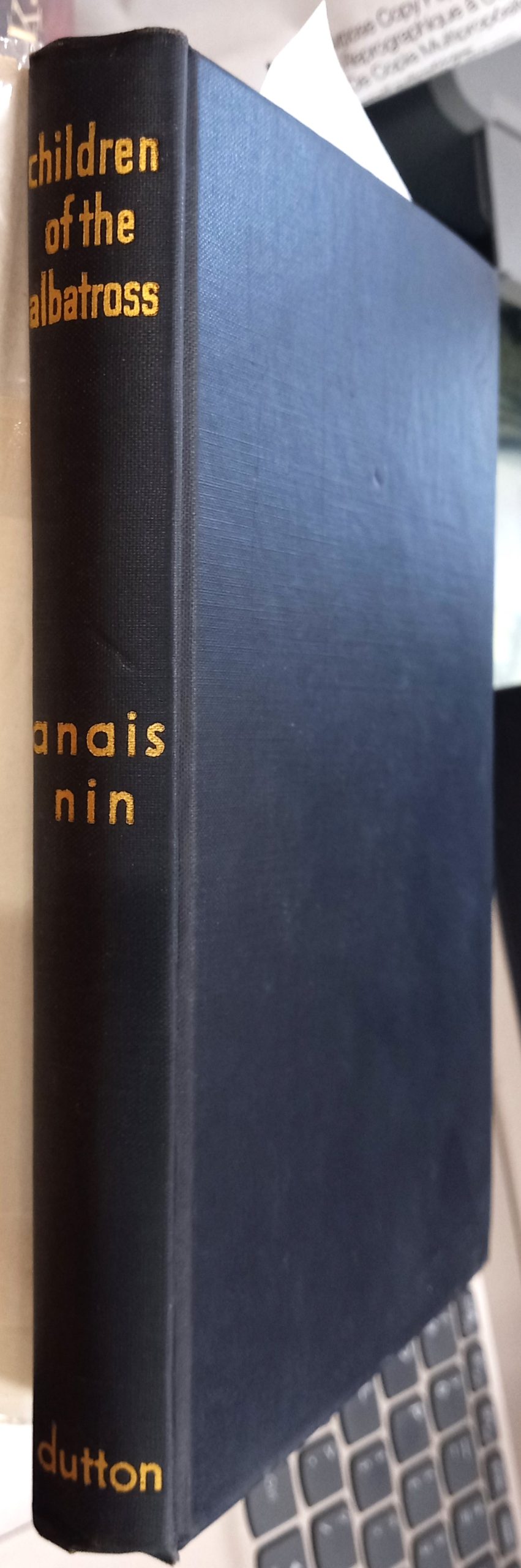Children of the Albatross binding spine and front board