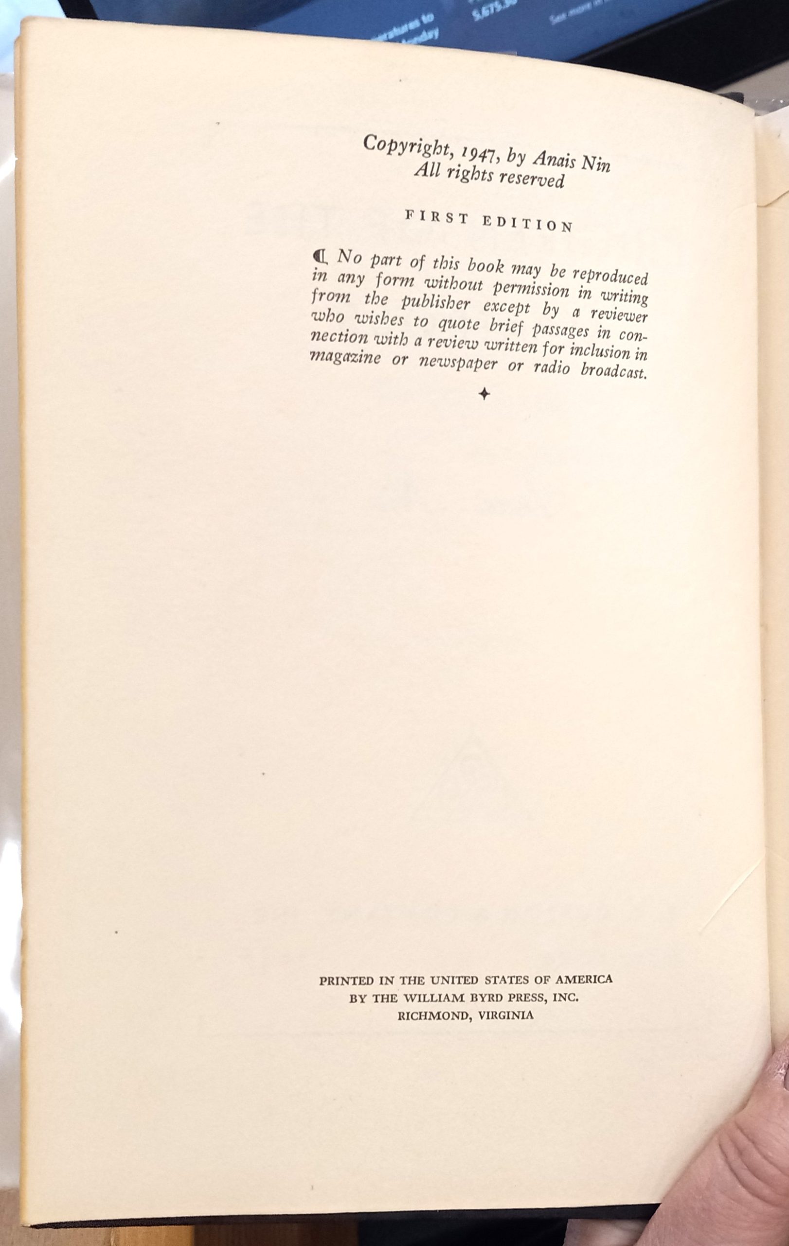 Children of the Albatross copyright page