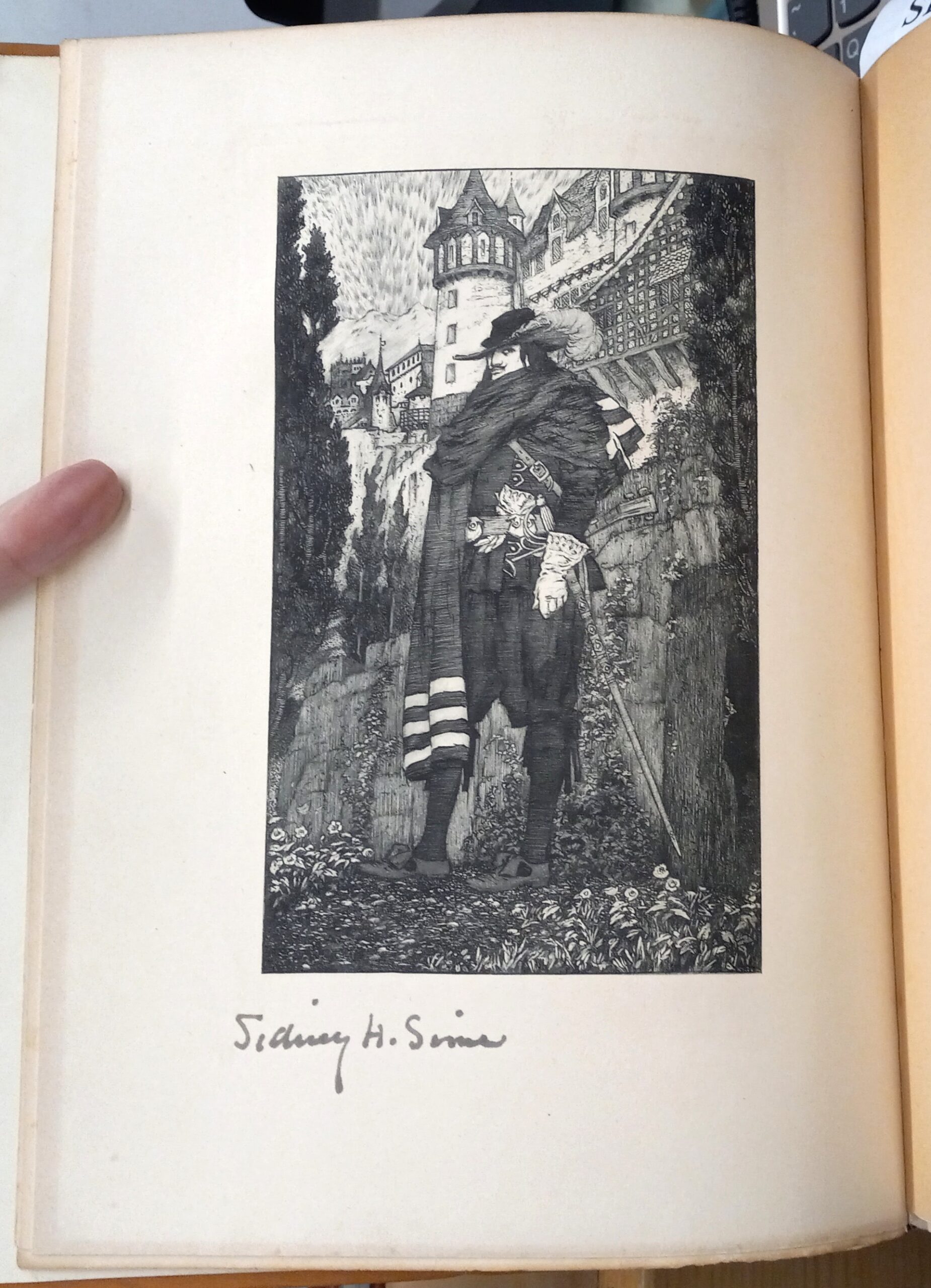 The Chronicles of Rodriguez frontispiece signed by Sidney H. Sime