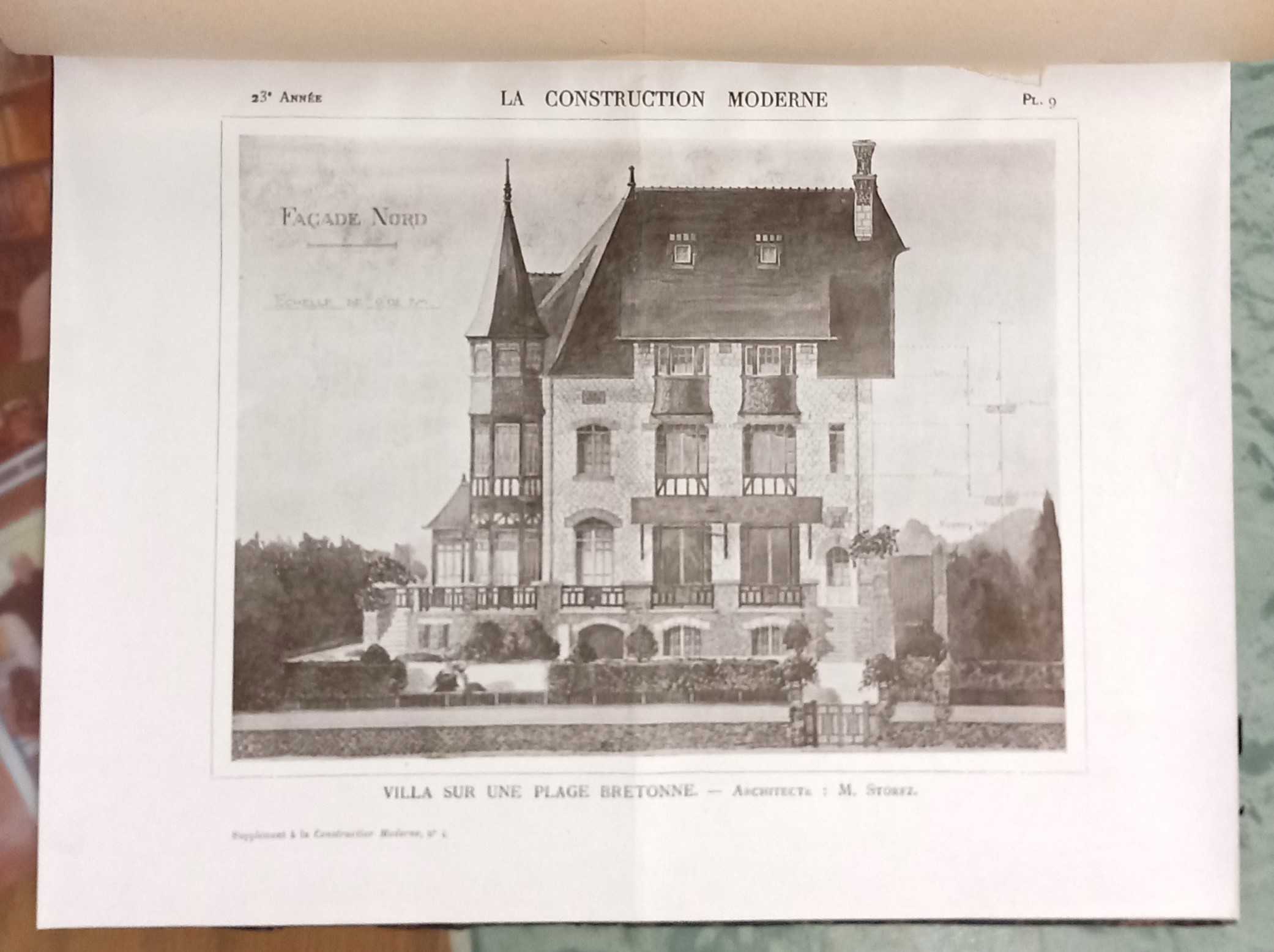 La Construction Moderne illustrated page