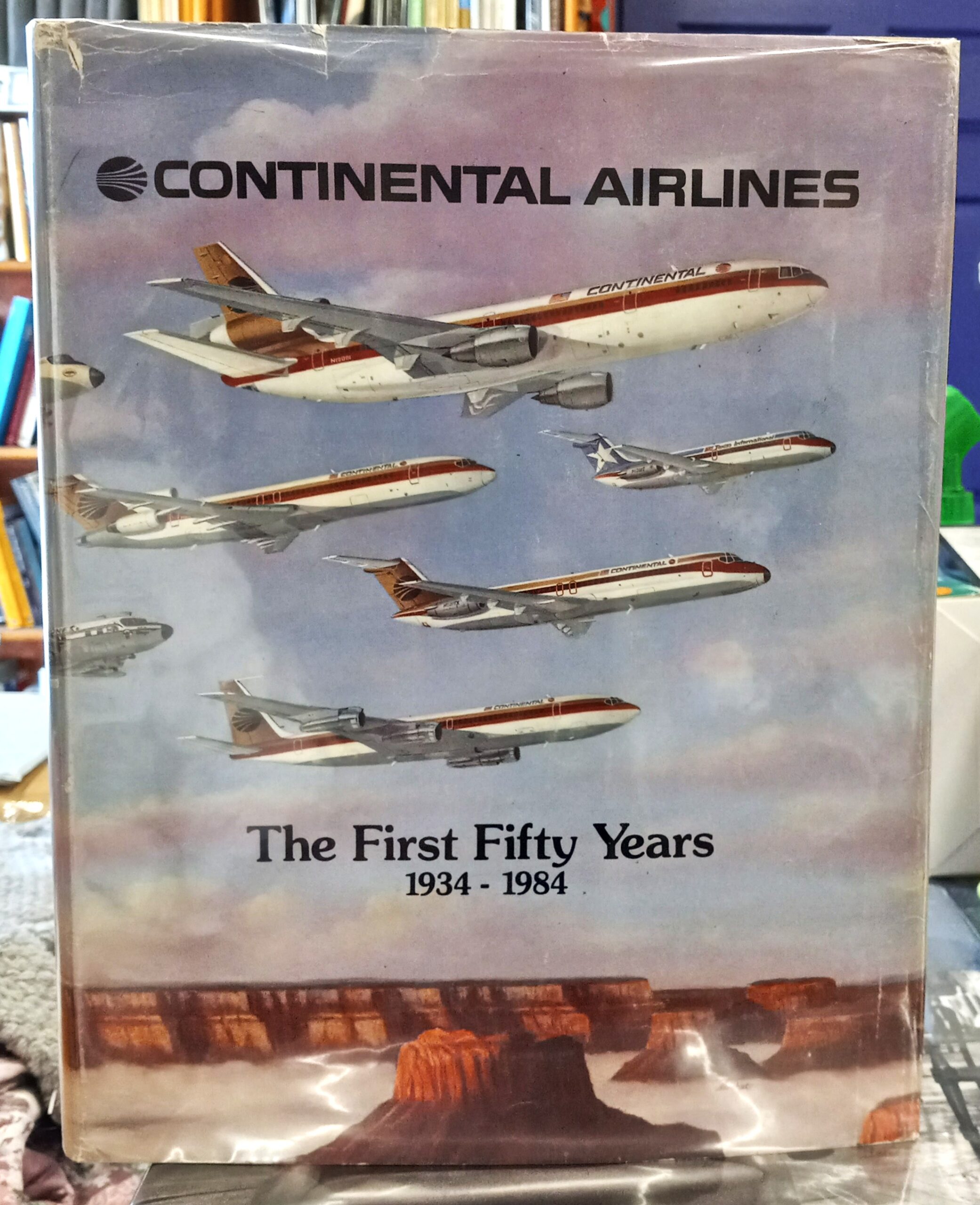 Continental Airlines The First Fifty Years jacket front
