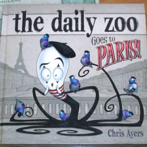 The Daily Zoo Goes to Paris title page with author's inscription