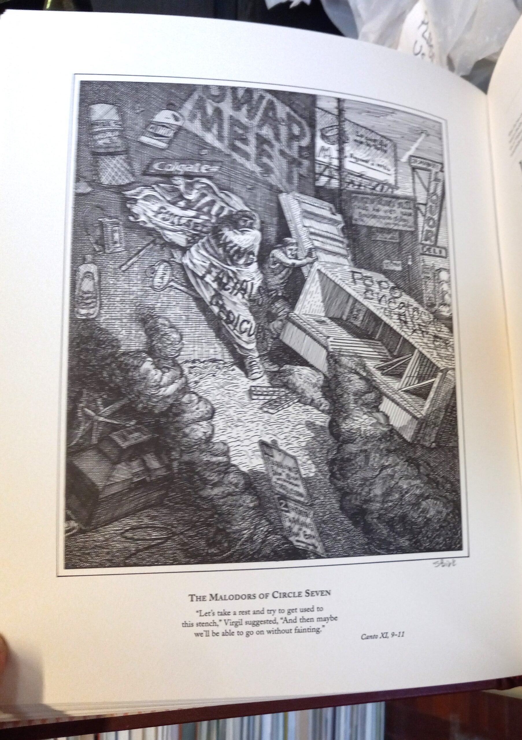 Illustration by Sandow Birk from Inferno