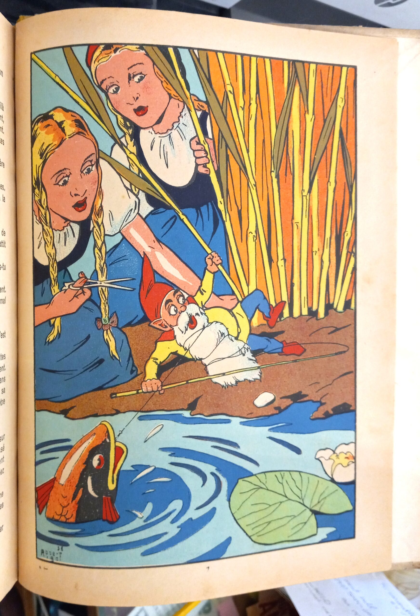 Contes des Fees page with color illustration