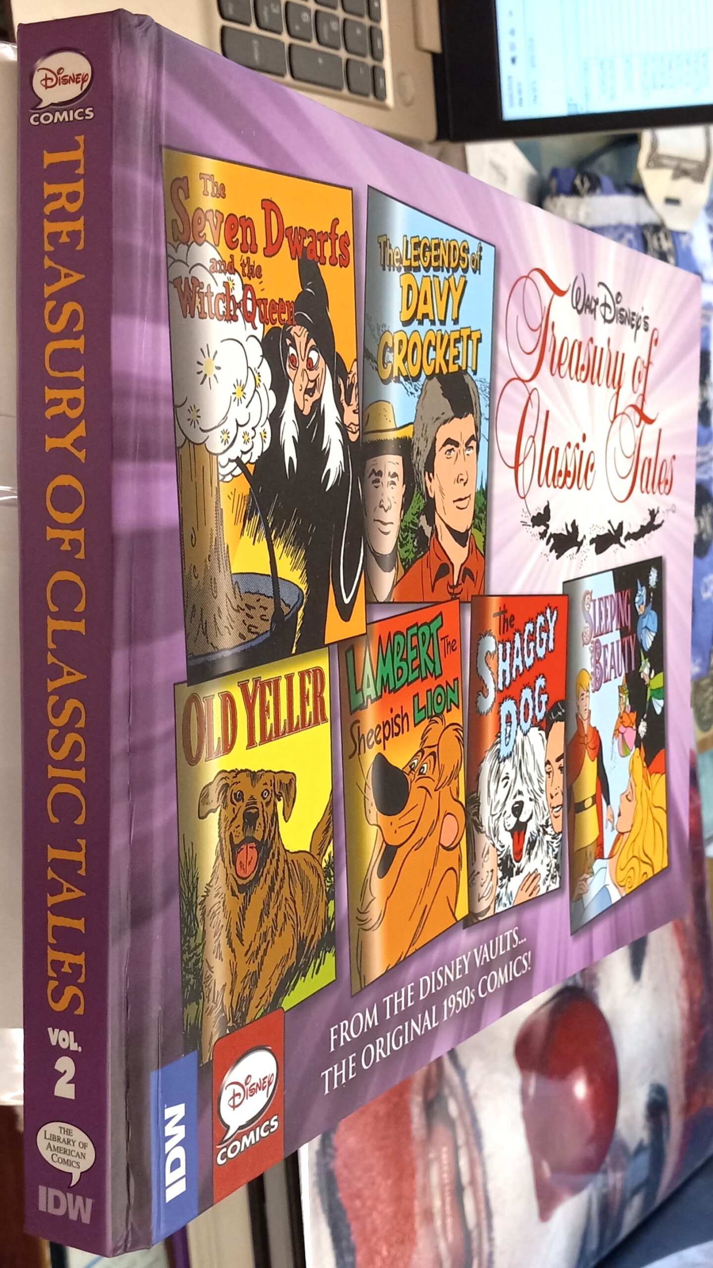 Walt Disney's Treasury of Classic Tales binding front board and spine