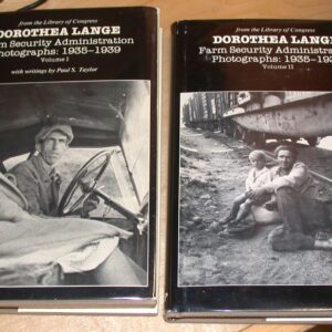 Dorothea Lange jacket fronts of both volumes