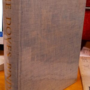 The Doves Bindery spine and front board