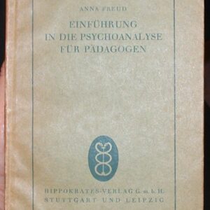 Einfuhrung in Die Psychoanalyse Fur Padagogen front cover
