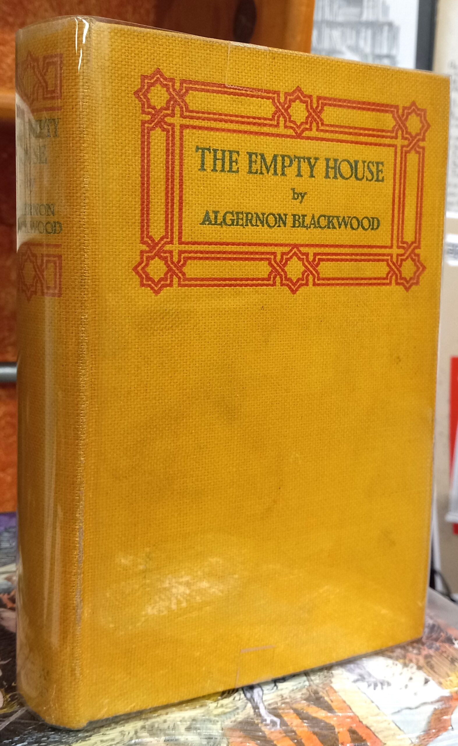The Empty House binding spine and front board