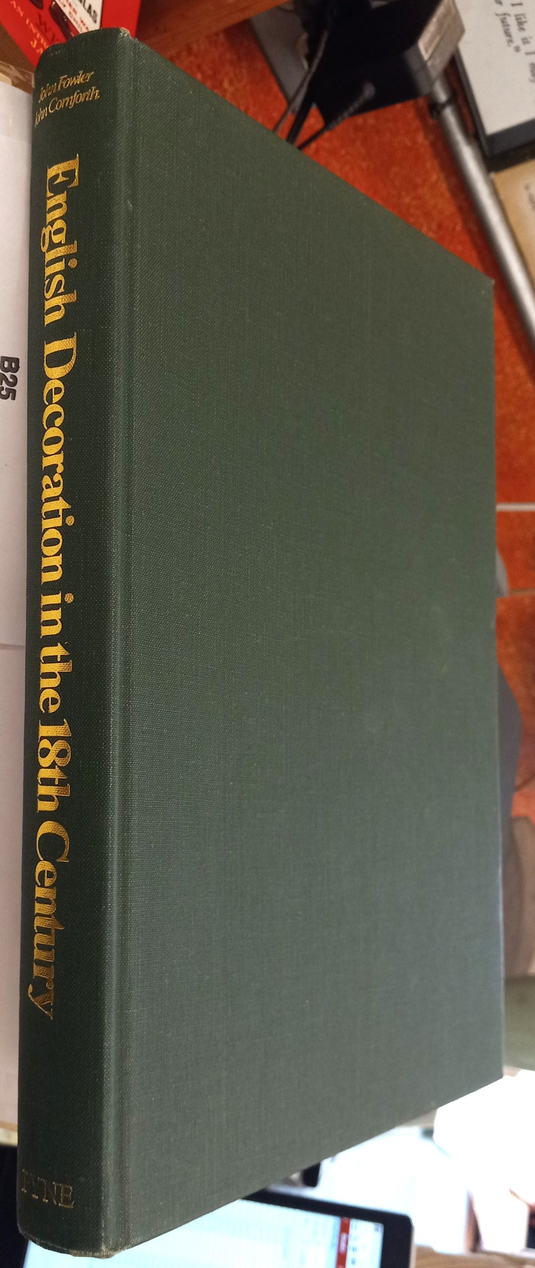 English Decoration in the 18th Century binding spine and front board
