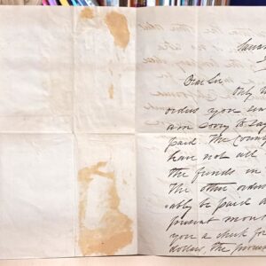 Stephen J. Field letter page one