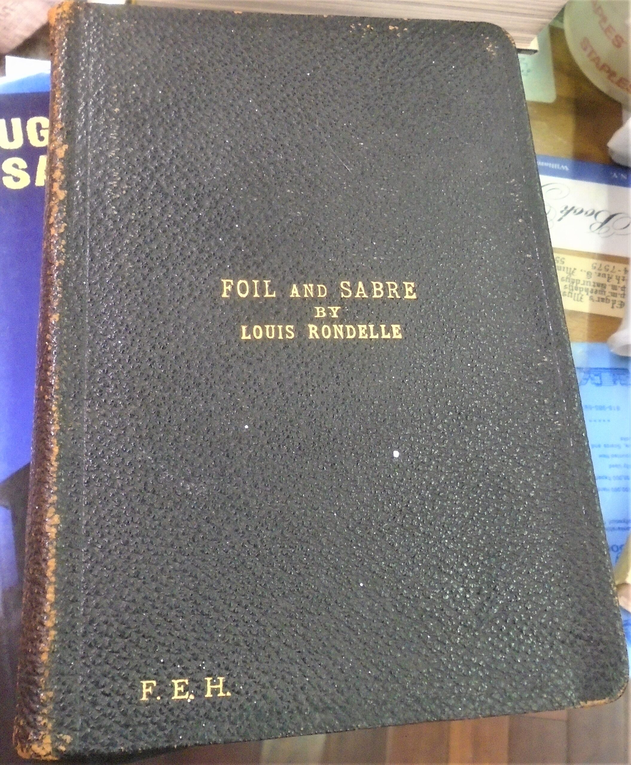 Foil and Sabre front cover