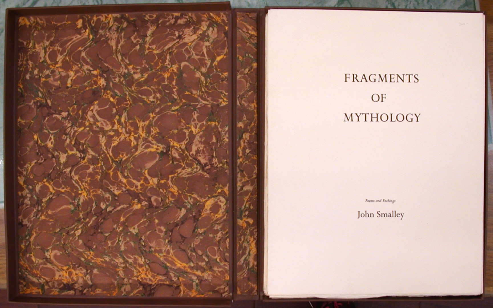 Fragments of Mythology pages inside folio cover