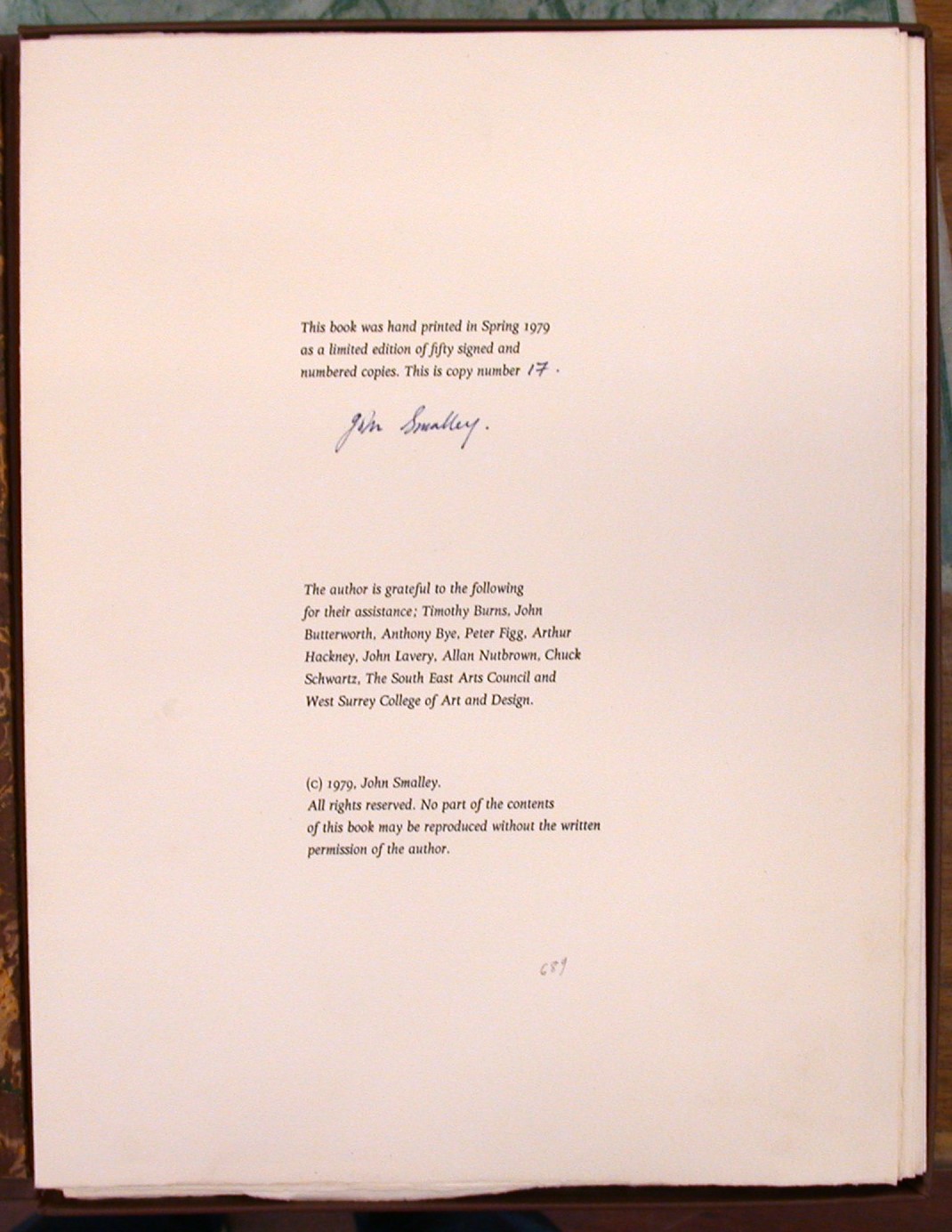 Fragments of Mythology signed limitation page