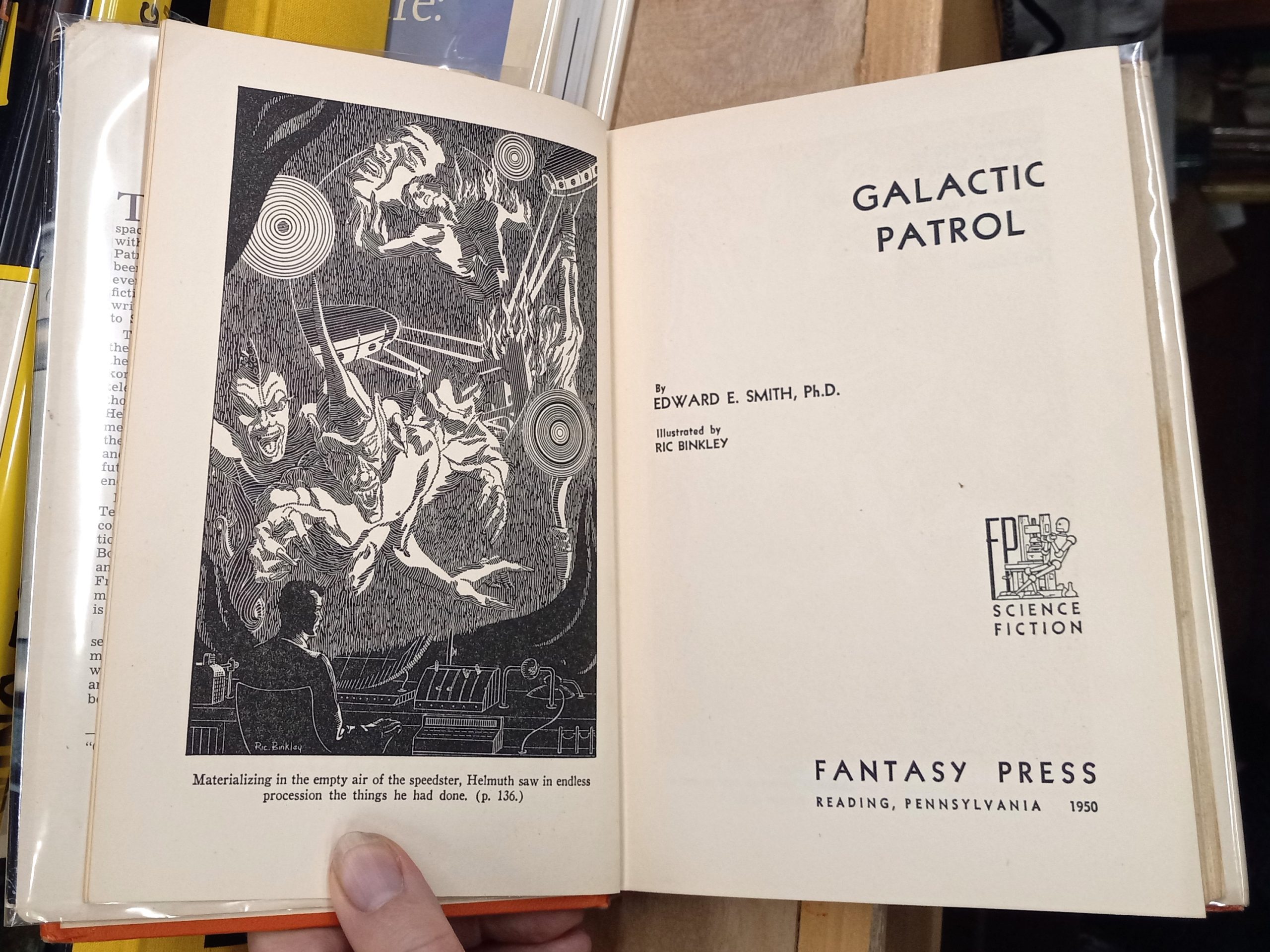 Galactic Patrol title page and frontispiece