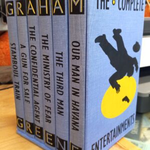The Complete Entertainments side of slipcase and spines of all volumes in case