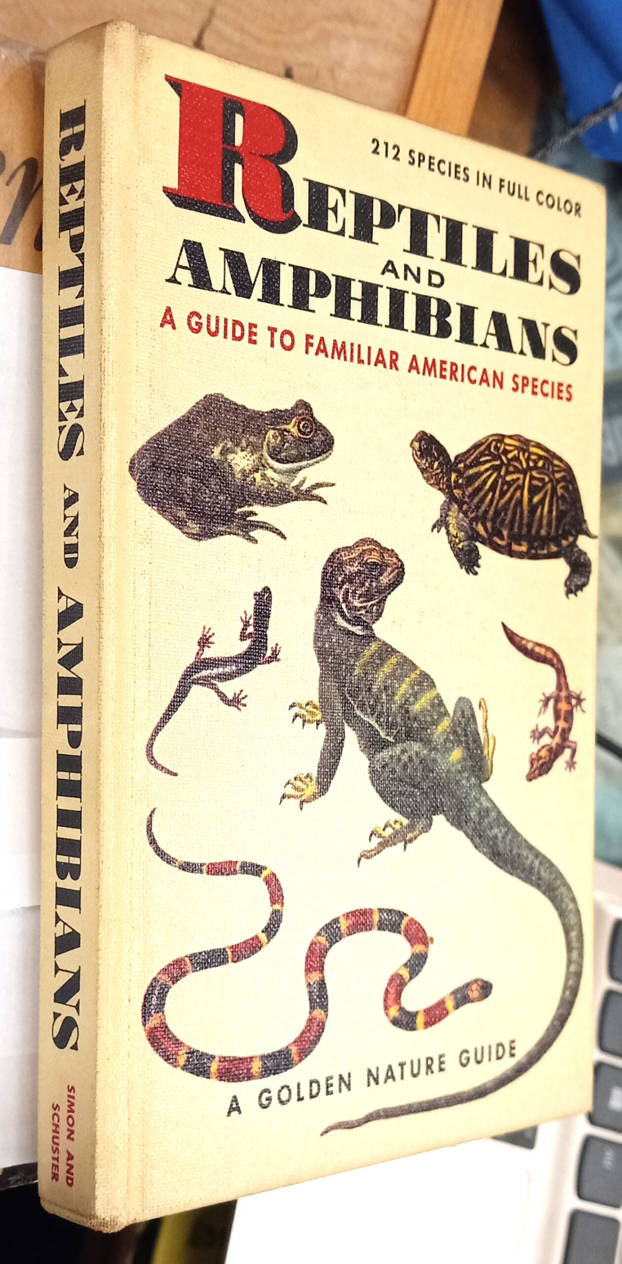 Reptiles and Amphibians binding spine and front board