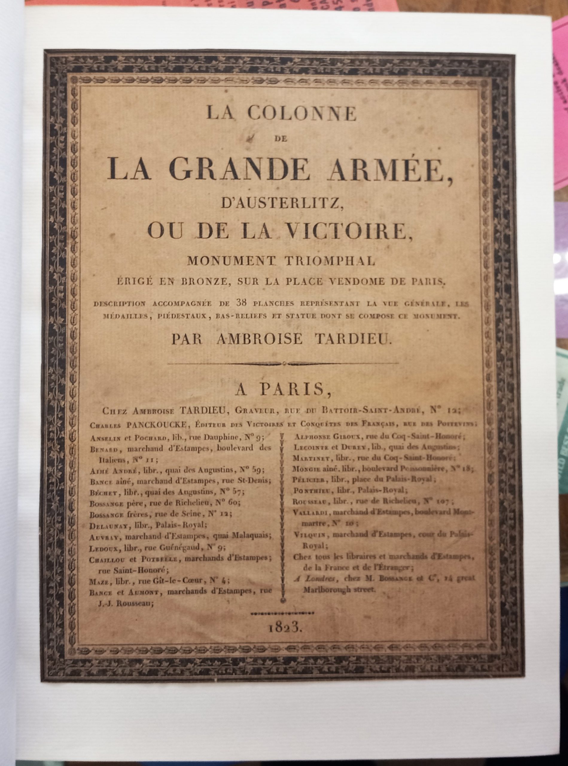 La Grande Armee color title page