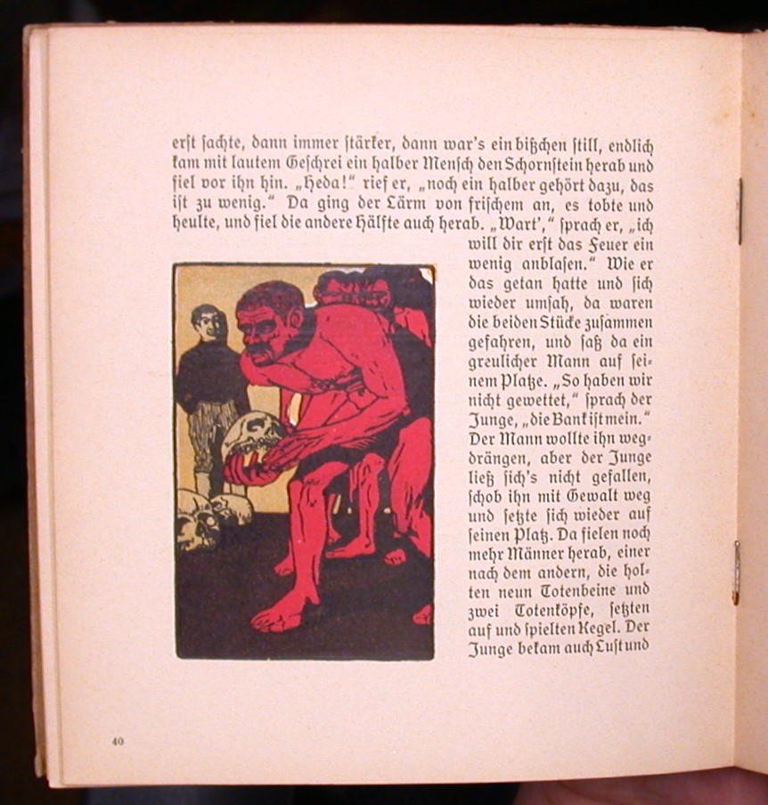 Kinder- Und Hausmarchen Nach Sammlung Der Bruder Grimm page with illustration