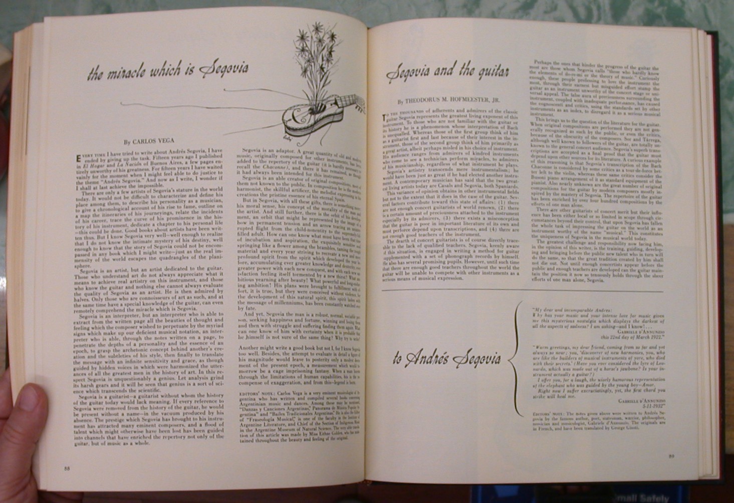 Page from The Guitar Review